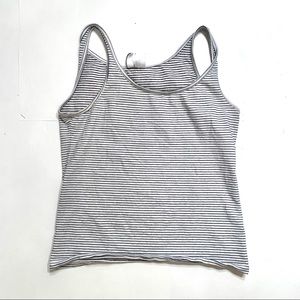 Black and White Striped Crop top